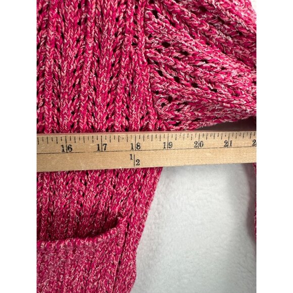 Rag & Bone Edie Cotton blend cardigan Pink preppy chunky sz XS - Picture 5 of 7
